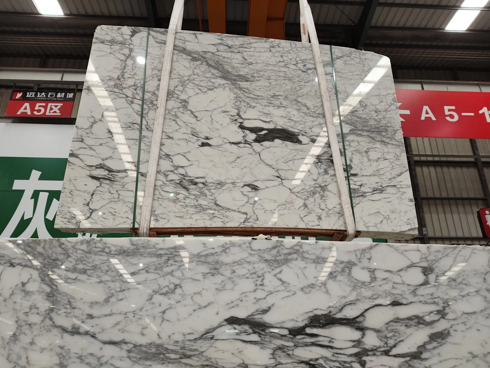 Decoration Material Natural Stone Italian Marble Arabescato White