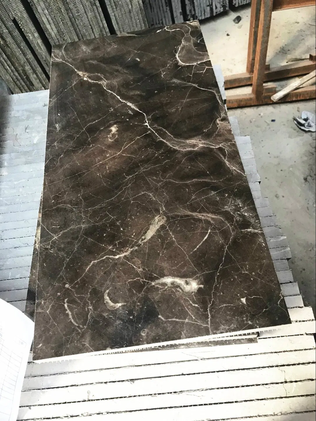China Dark Emperador Cheap Gray/Brown Marble Slabs Flooring/Walling Tiles Marble/Stairs