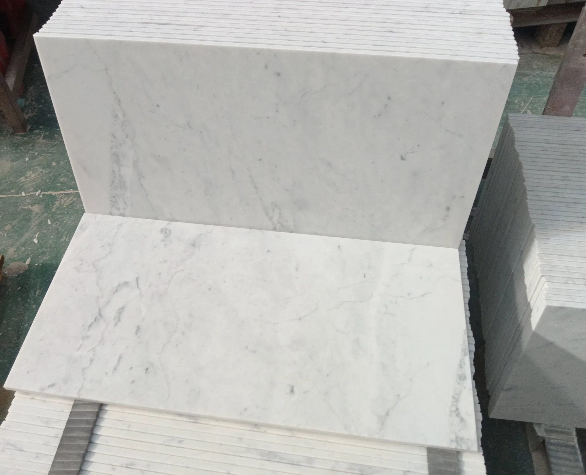 Polished/Honed grey/beige/black/pink/brown/green/white Carrara marble for interior bathroom/Kitchen floor/wall slab/tile/countertop/stair/sill/paving/mosaic