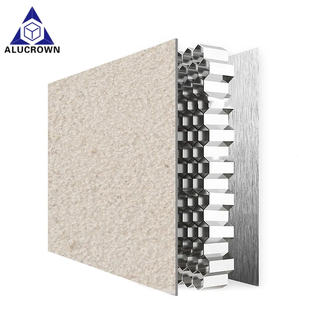 Custom Thickness Natural Stone Marble Granite Composite Sandwich Honeycomb Veneer