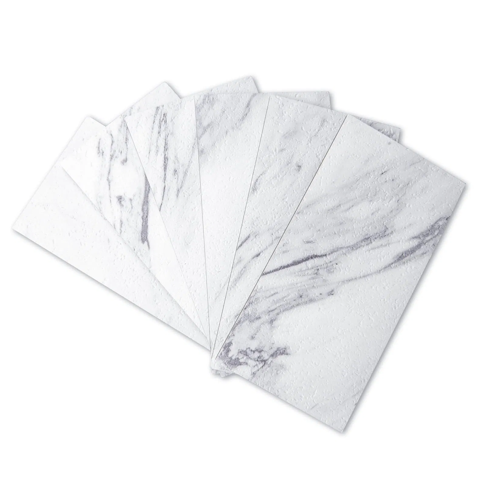 Peel and Stick Mosaic Natural Stone Self Adhesive Tiles, Stick on Backsplash for Kitchen Bathroom Fireplace Vanity, Carrara White Backsplash for Kitchen