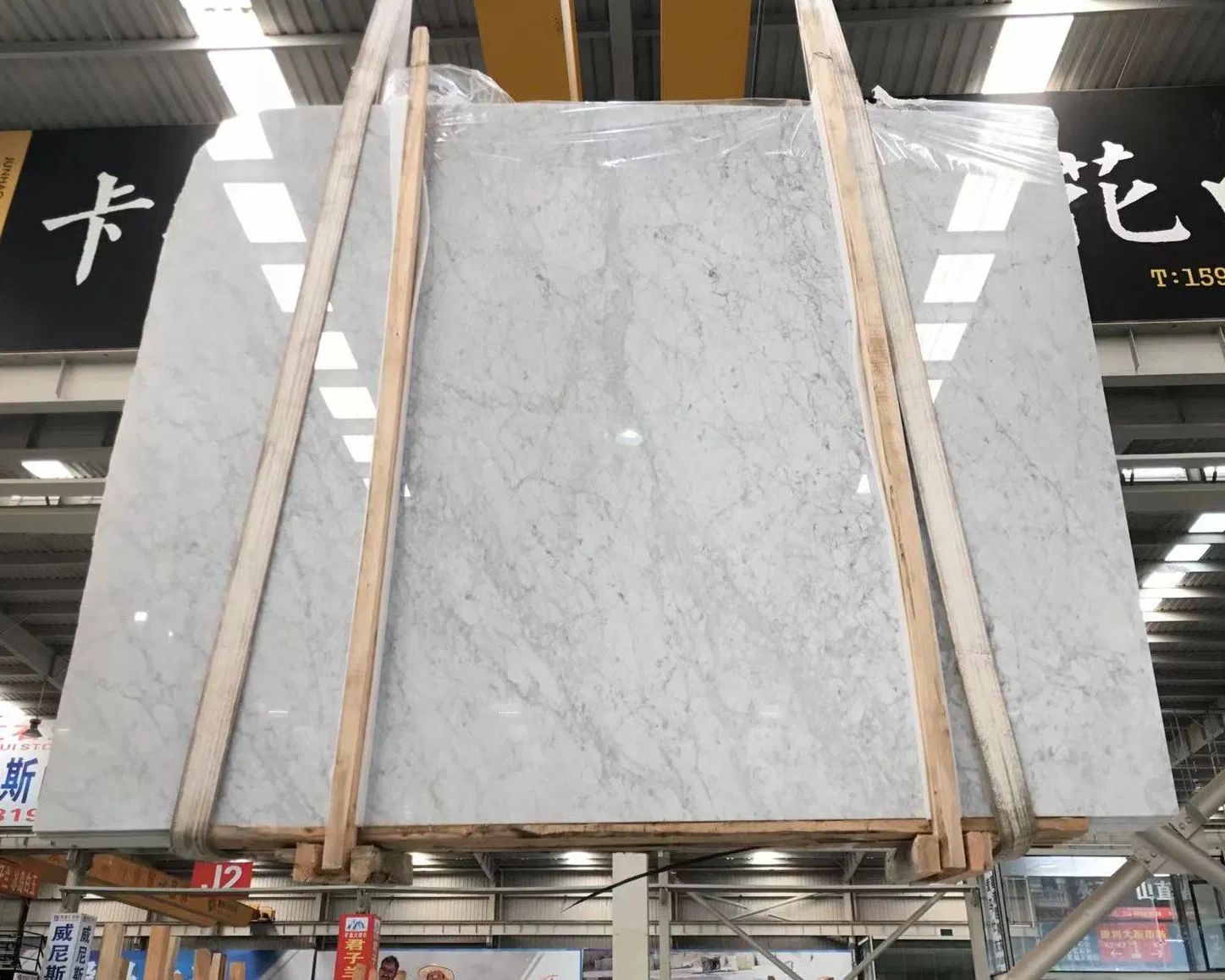 Decoration Material Natural Stone Marble Italian Marble Carrara White for Wall Cladding Kitchen Countertop