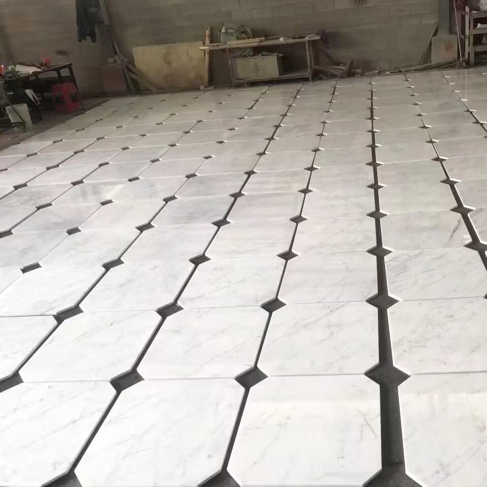 Polished/Honed grey/beige/black/red/brown/green/pink/white Carrara marble for interior bathroom/Kitchen floor/wall slab/tile/countertop/stair/sill/paving/mosaic