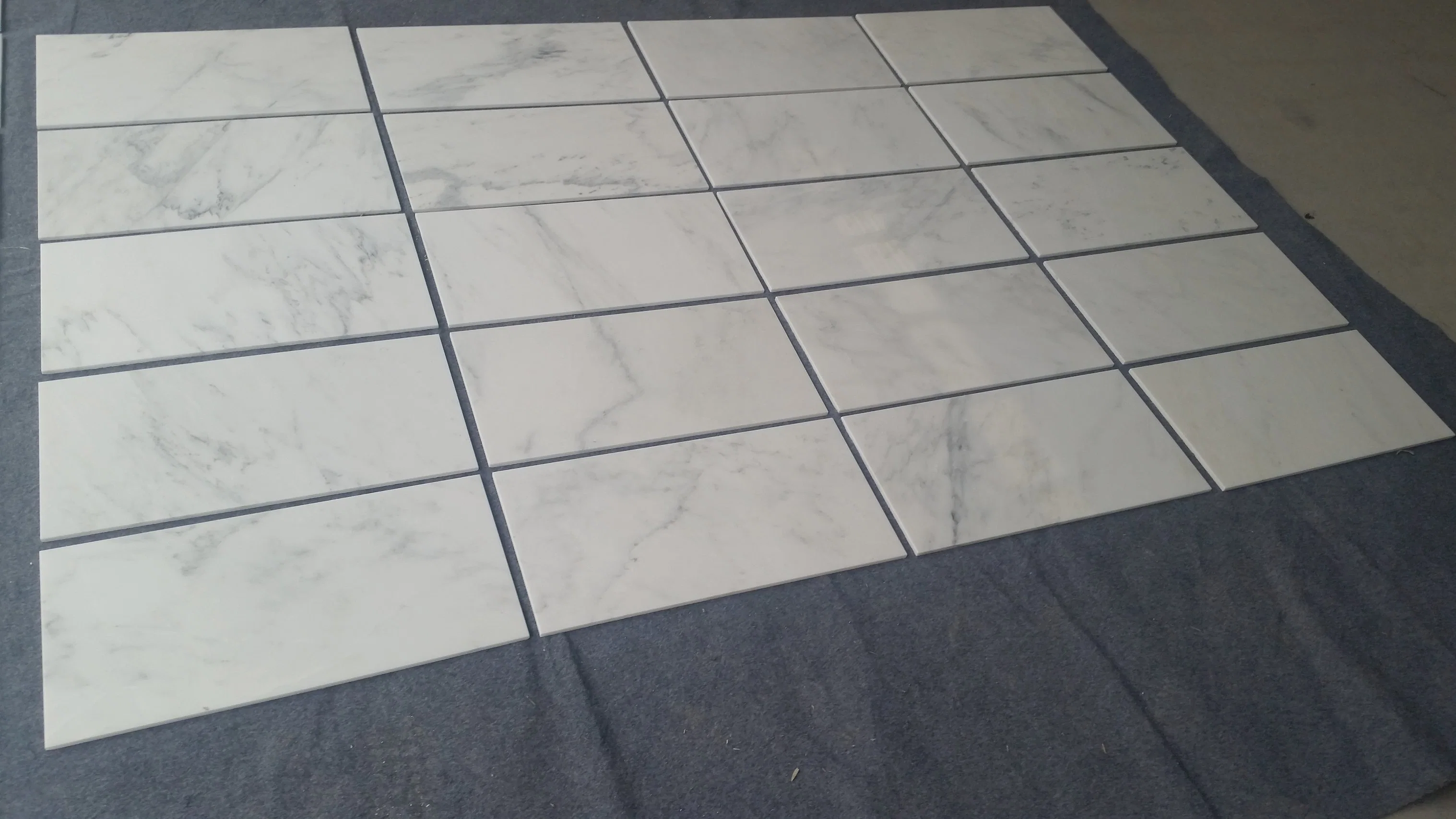 Polished China Oriental/Easten/Calacatta/Statuario/Statuary White Marble Tiles Stone Slab Marble Flooring Tile Marble Countertop
