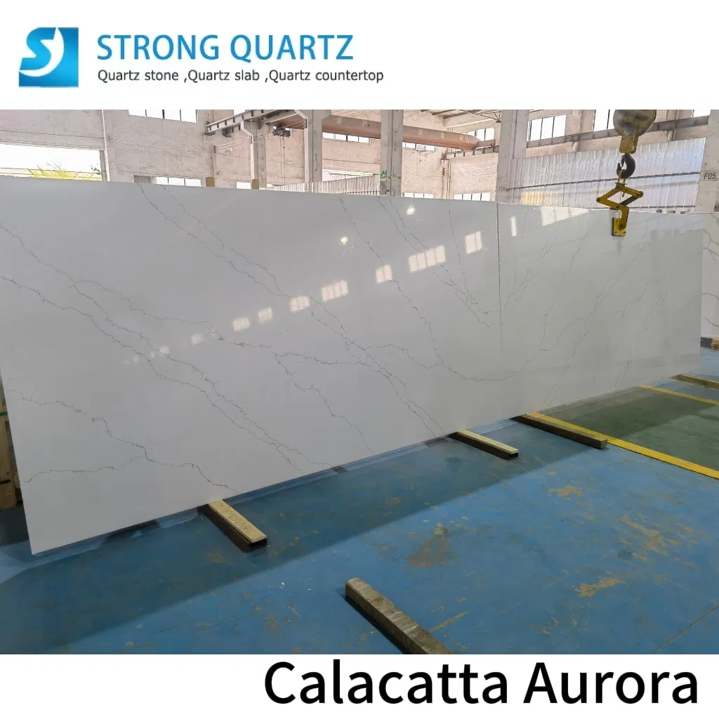 Book Match Marble Calacatta Quartz Stone Slabs with Good Price
