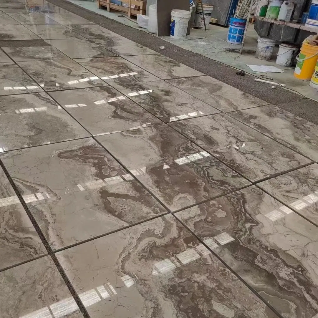 Natural Stone polished/honed Light Brown Marble Flooring for interior/indoor Kitchen/Bathroom/Lobby/room Decoration