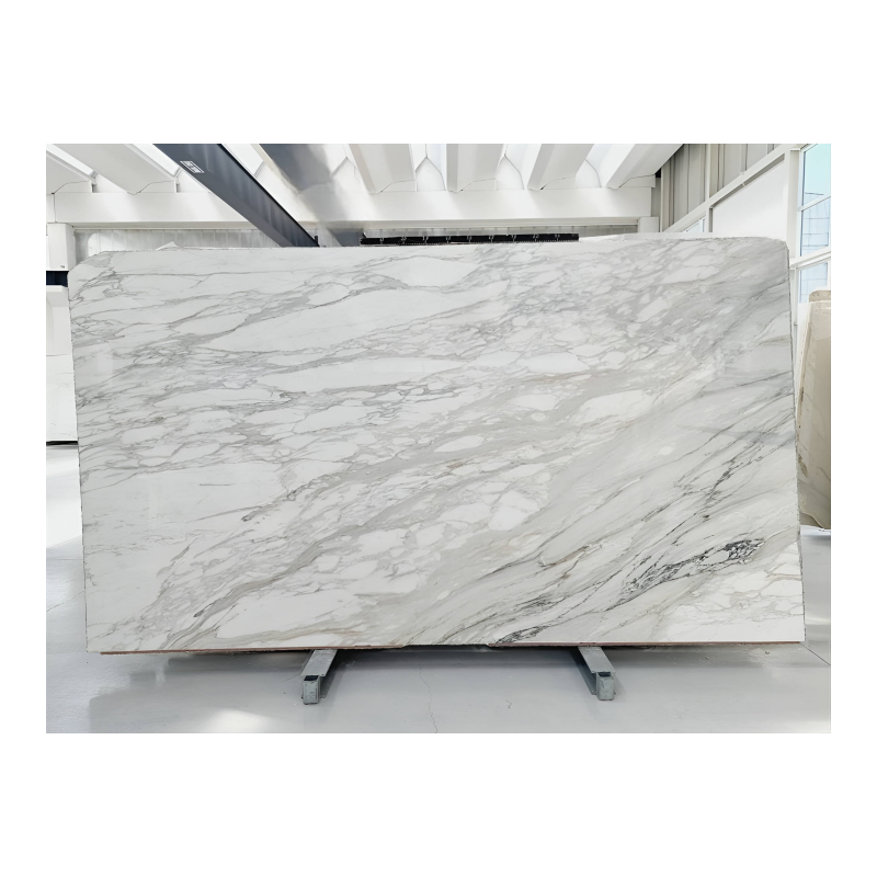High-Quality Calacatta White Marble Slab for Home Dé Coration, Luxurious Italian Calacatta Vagli Marble Tile