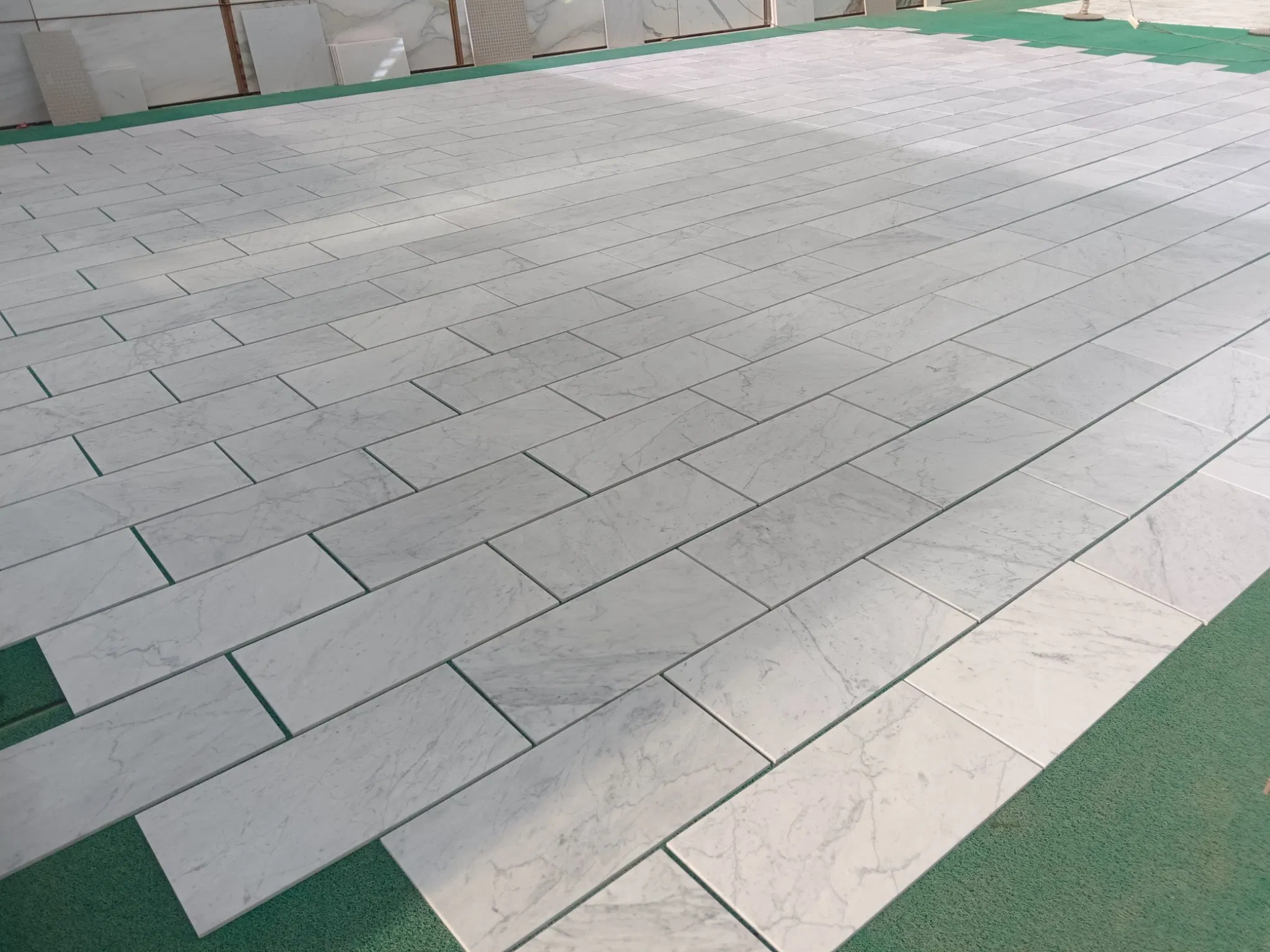 Polished/Honed grey/beige/black/pink/brown/green/white Carrara marble for interior bathroom/Kitchen floor/wall slab/tile/countertop/stair/sill/paving/mosaic