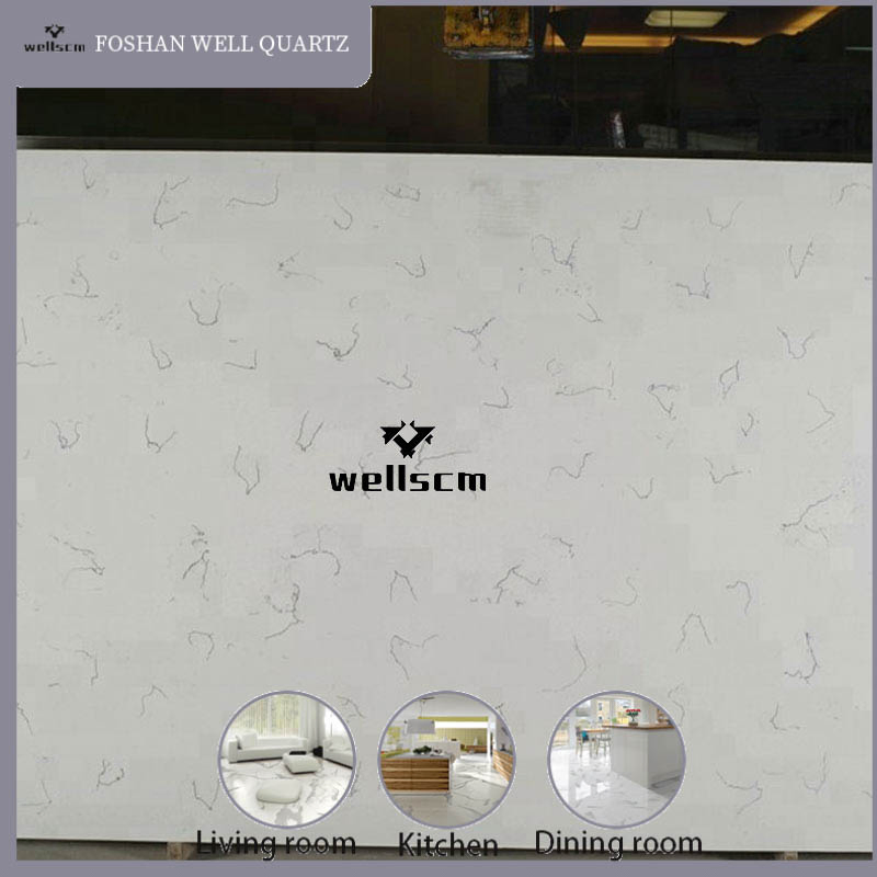 China Suppler Calacatta White Marble Engineered Stone Countertops Artificial Stones Quartz Slab