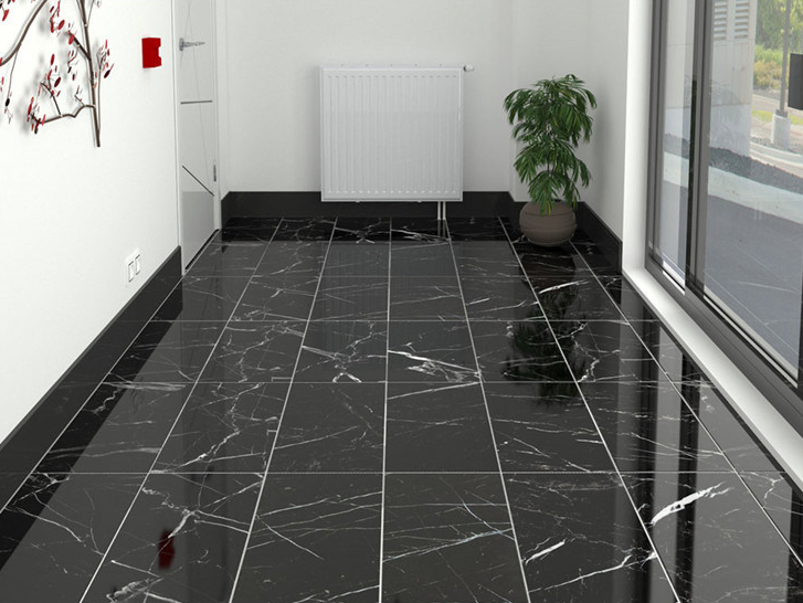 Nero Marquina Black Marble for Floor Wall Tile with High Polished Surface