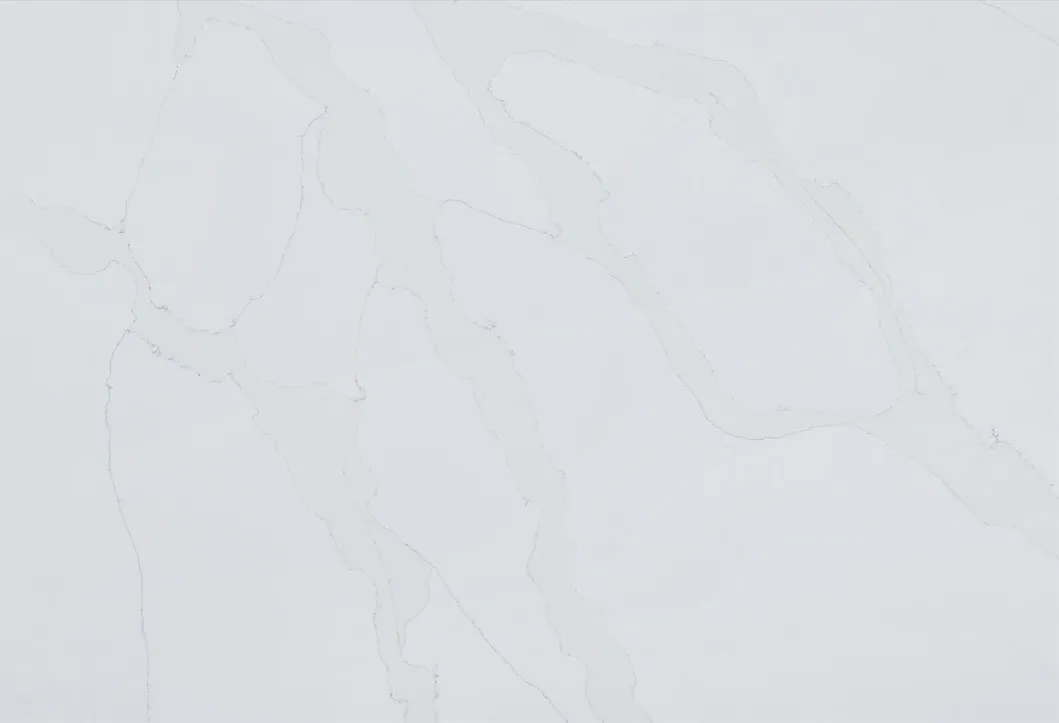 White Quartz Slab Detail