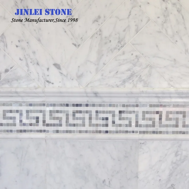 Bianco Carrara White Marble Flooring