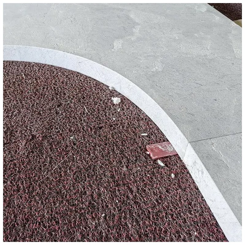 Sandblasted Castle Grey Marble Outdoor Pool Coping Tiles