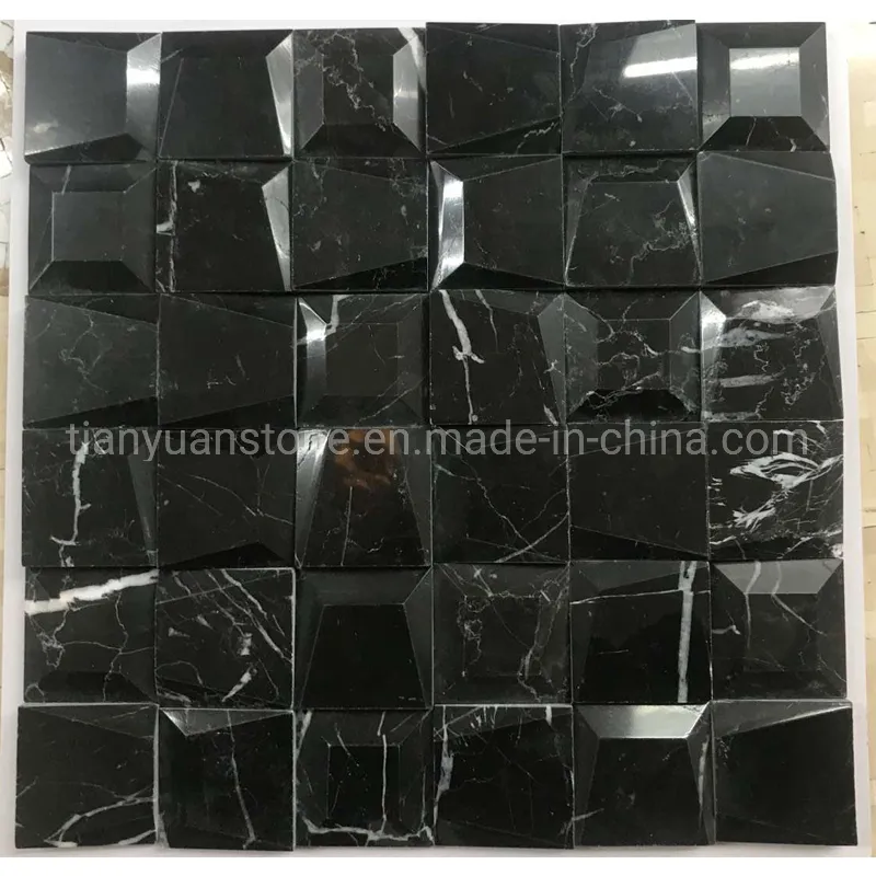 Greek Thassos White Hexagon Shaped Marble Stone Mosaic