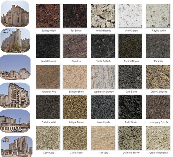 G603/G654/G687/G562/G623 /G682/G439/Black/White/Black/Red/Grey/Yellow/Green/Brown Natural Stone Granite Tiles for Kitchen/Floor/Paving/Foors/Wall Outside