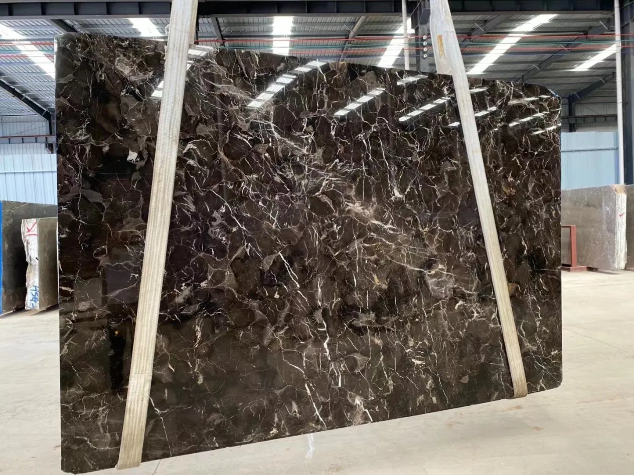 China Brown Dark Emperador Marble Slabs Tiles From China
