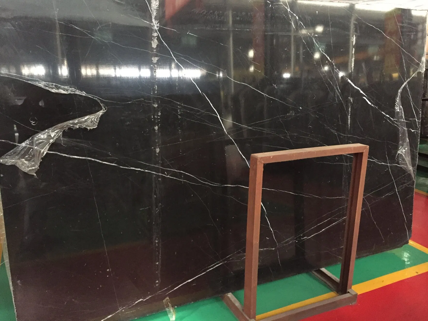Chinese Nero Marquina Black and White Marble Slab