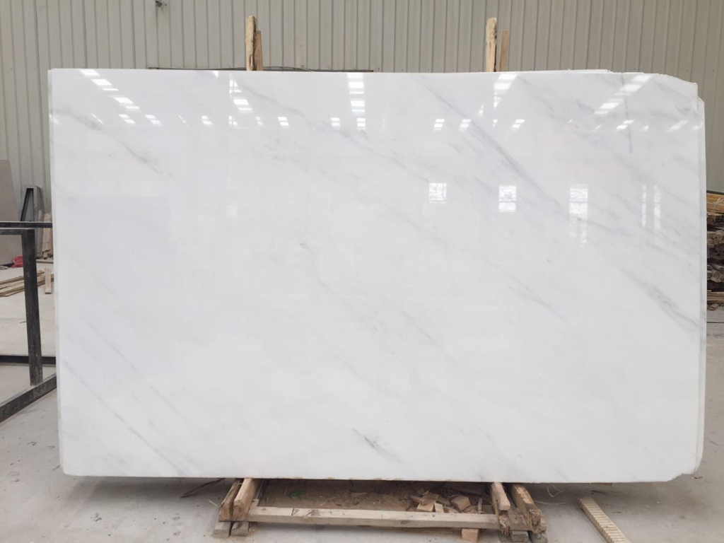 Natural White Wooden Grain Marble Stone Veneer