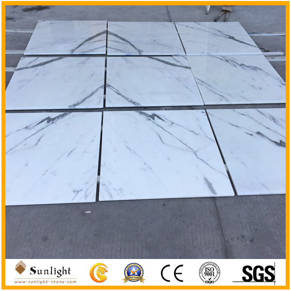 Luxury Marble Wholesale Italian Statuario Calacatta White Marble Tile