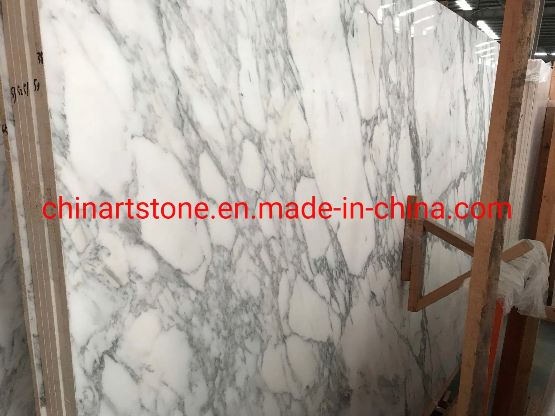 Bianco Statuary White Marble Slab for Wall Tile and Countertop