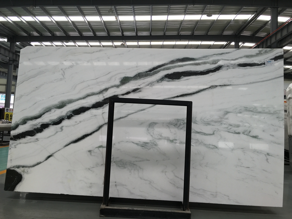 Natural White Wooden Grain Marble Stone Veneer