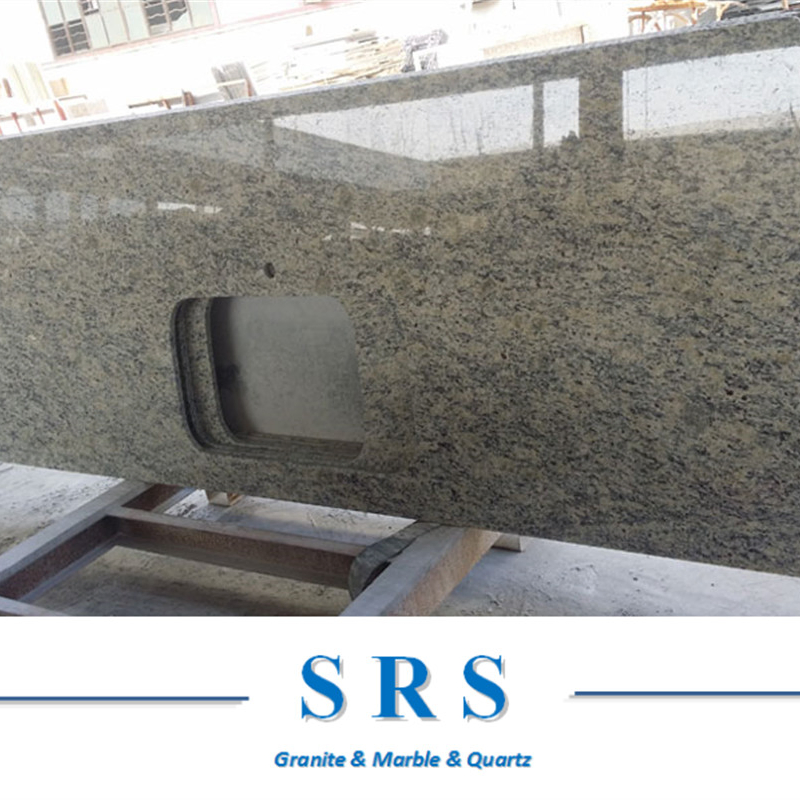 Coulour Prefab Santa Cecilia Granite Stone Polished Kitchen Countertop