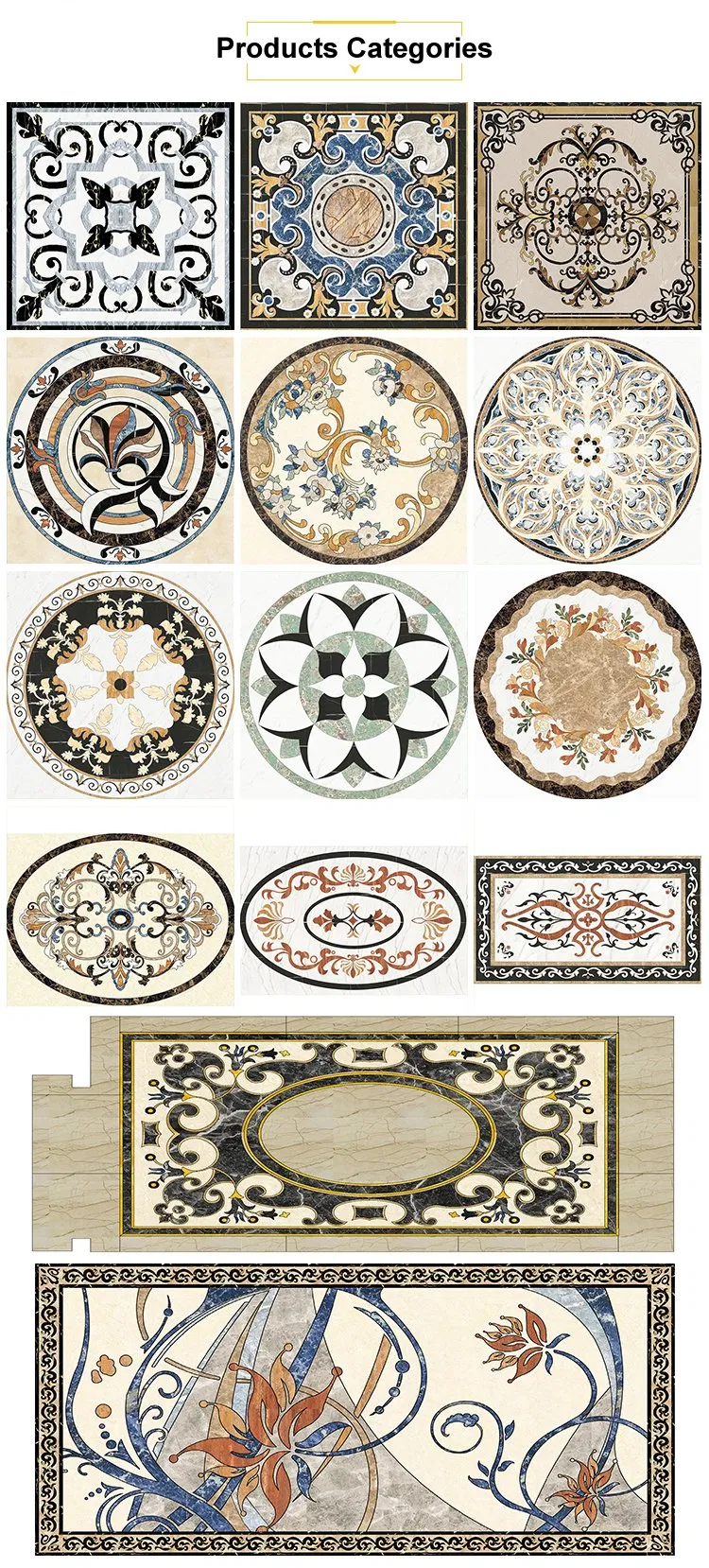 Natural Marble Medallion 5