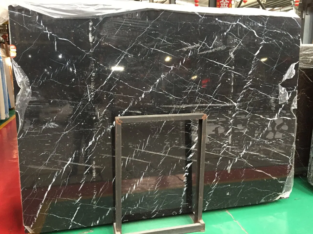 Nero Marquina Black Marble for Stair Wall Bathroom Tile