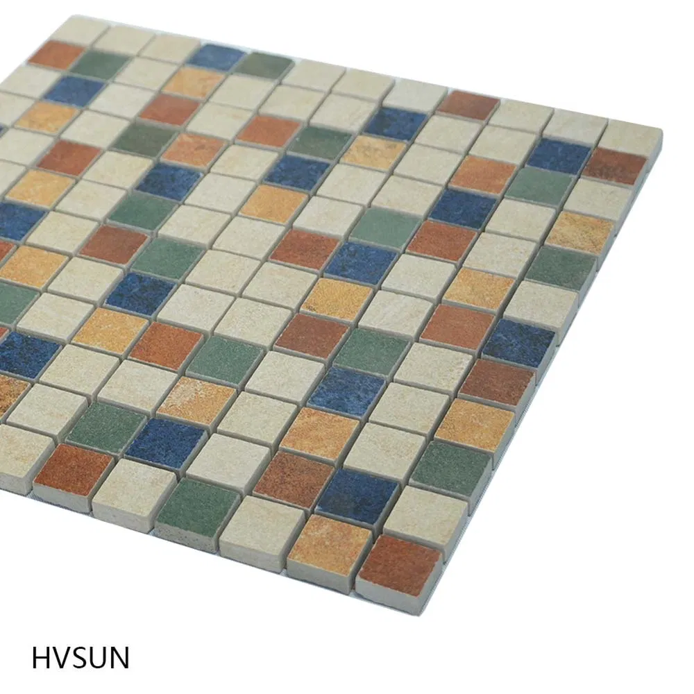 Rainbow Color High Grade Bathroom Glass Mosaic China Factory Supply Water Resistant Easy Clean Home Renovation Wall Backsplash Use