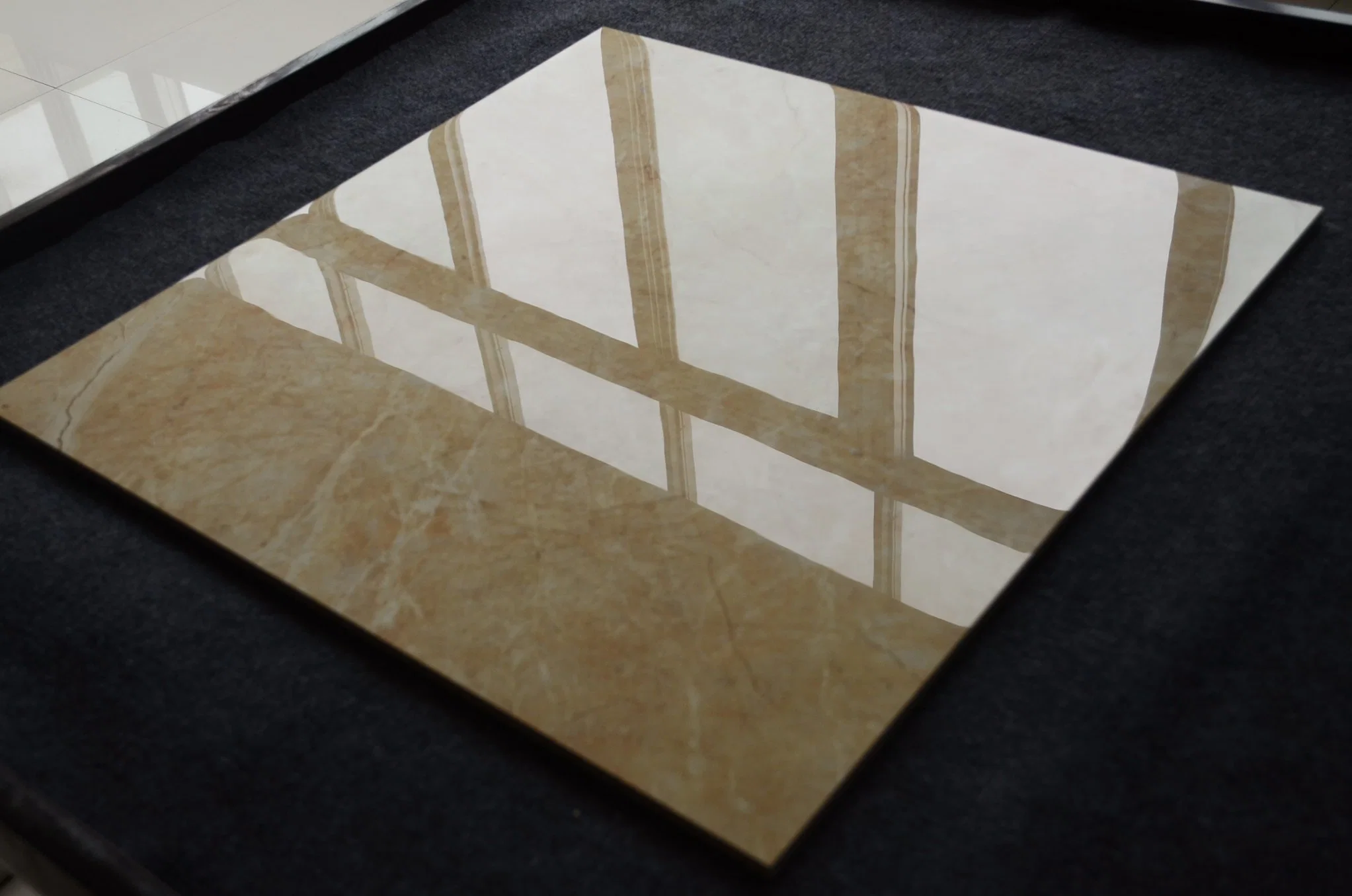 America Style Hotel Lobby Floor Crema Marfil Beige Porcelain Tile