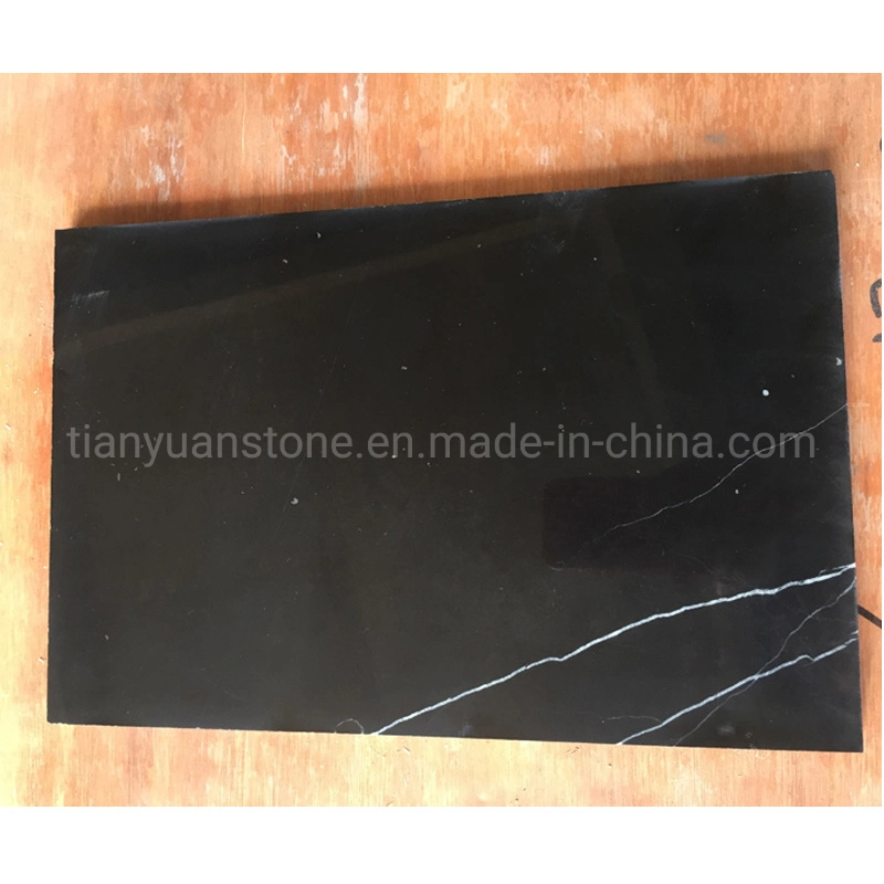 Chinese Nero Marquina Black and White Marble Tiles