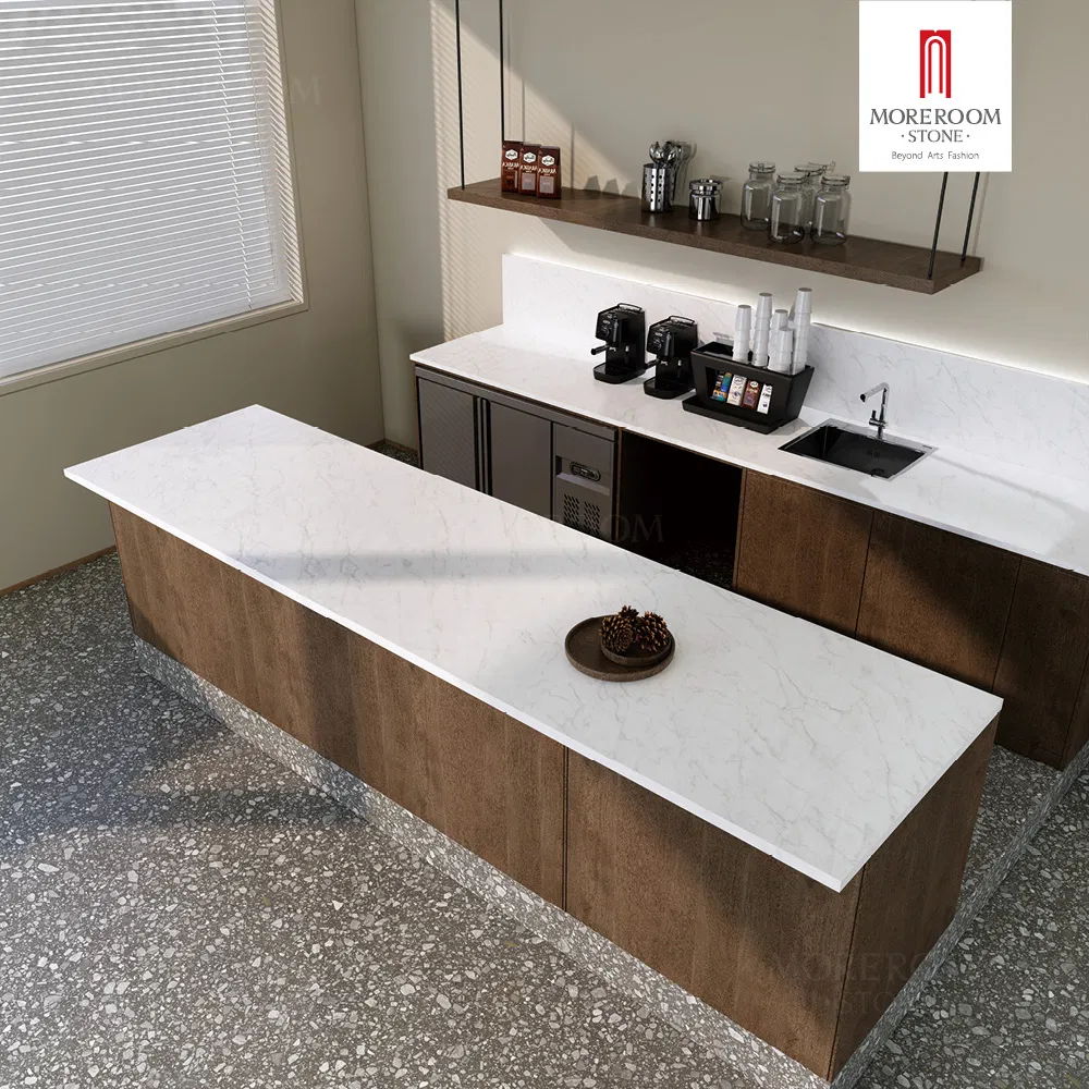 Italian Style Porcelain Slab Carrara Marble Pattern for Bathroom Vanity Tops and Shower Walls