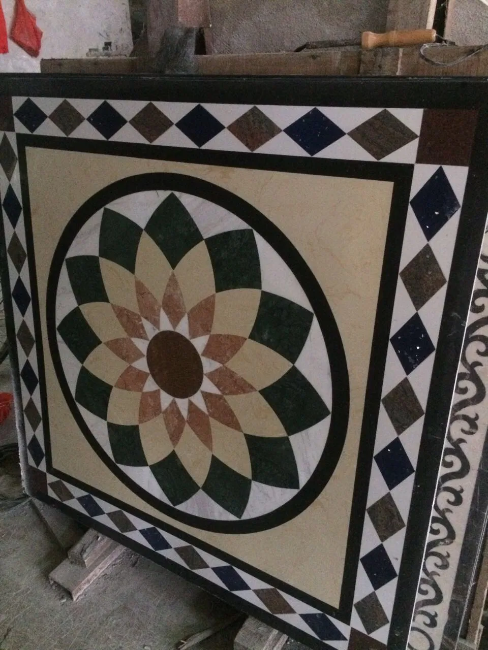 Marble Water-Jet Medallions Design 2