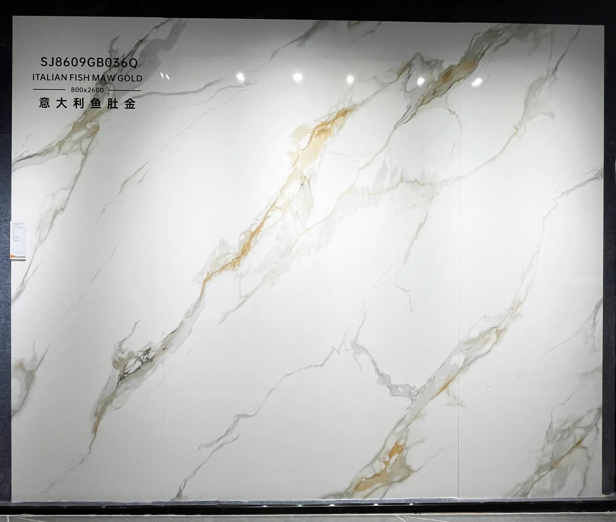 Calacatta White Marble Slabs for Kitchen/Countertops/TV Background Tile/Vanity/Worktop/Bathroom