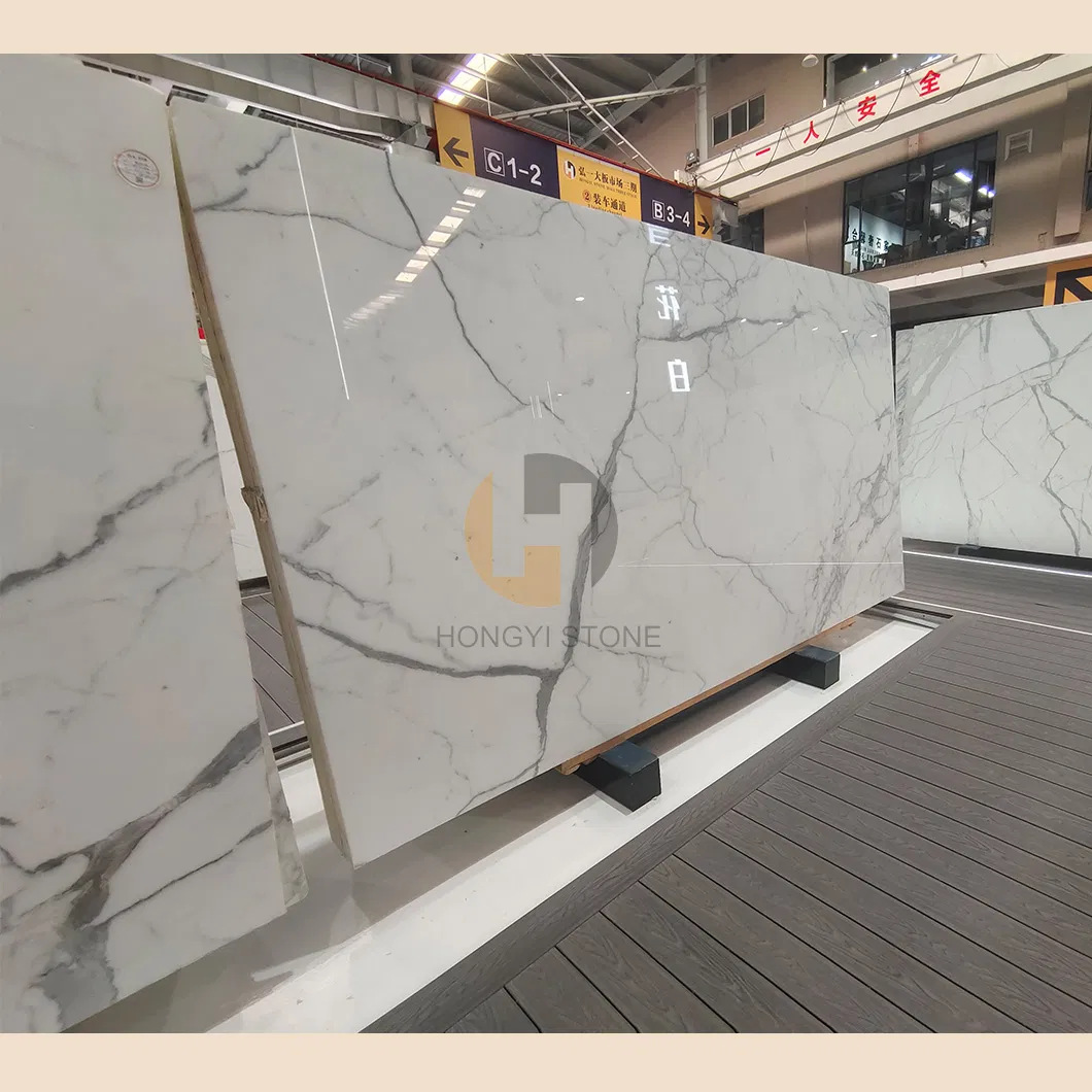 Best Price Italian Calacatta White Marble for Wall/Tile/Countertop/Kitchen/Bathroom for Home Hotel Decor