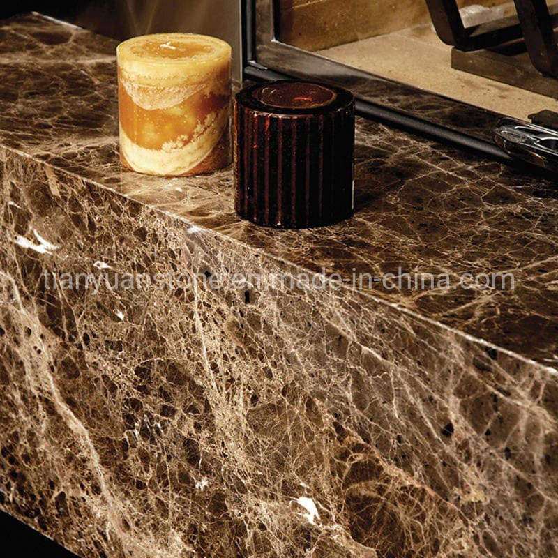 Dark Brown Marble Floor Tile Spainish Dark Emperador Marble Slab in New House/Villa