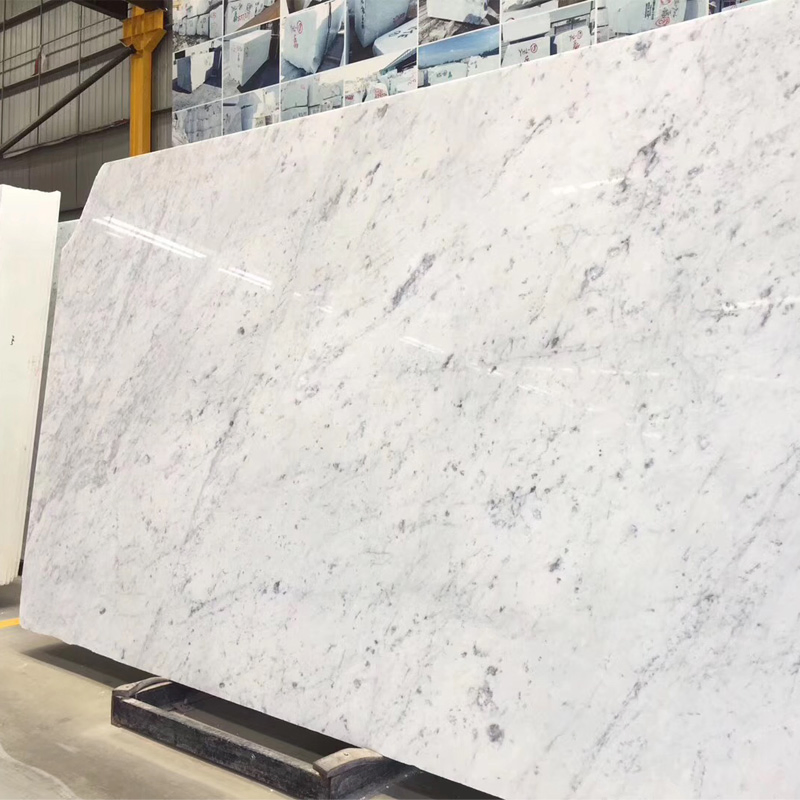 Bianco Carrara White Marble Slabs Natural Stone for Kitchen Countertops/Bathrooms &amp; Interior Design