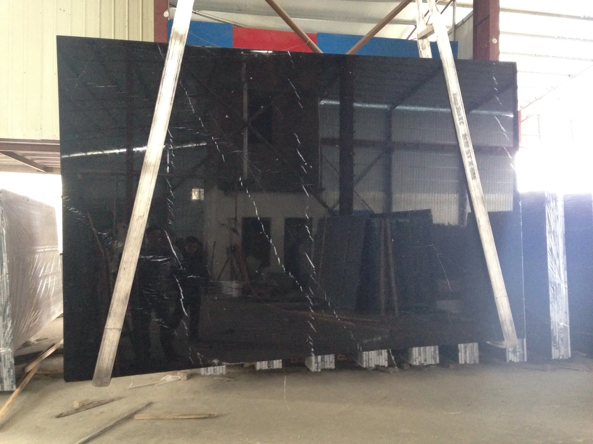 Nero Marquina Marble Natural Black Marble with White Veins Polished Slabs Customized Size Floor Tile Wall Tile