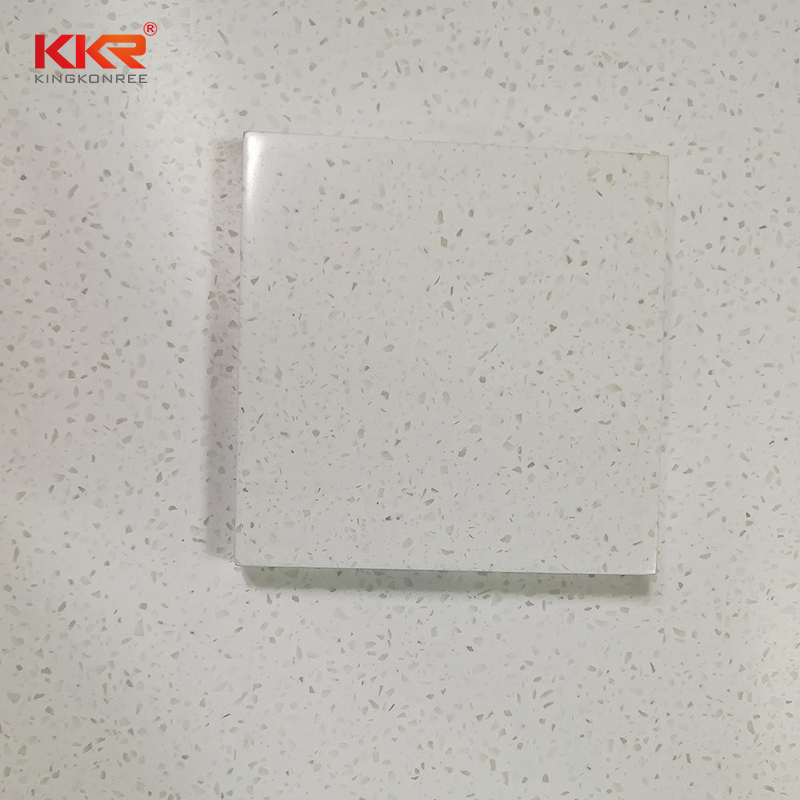 Carrara White Marble Design Artificial Engineered Quartz Solid Surface Sheet Calacatta White Stone Slab