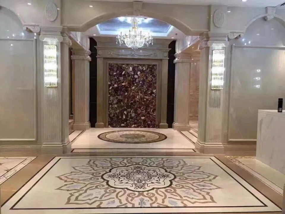 Natural Stone Marble Water-Jet Medallion 2