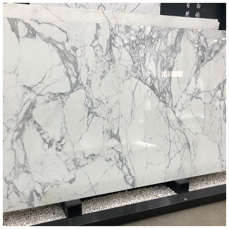 Premium Natural White Statuario/Statuary Marble for Tiles and Countertops