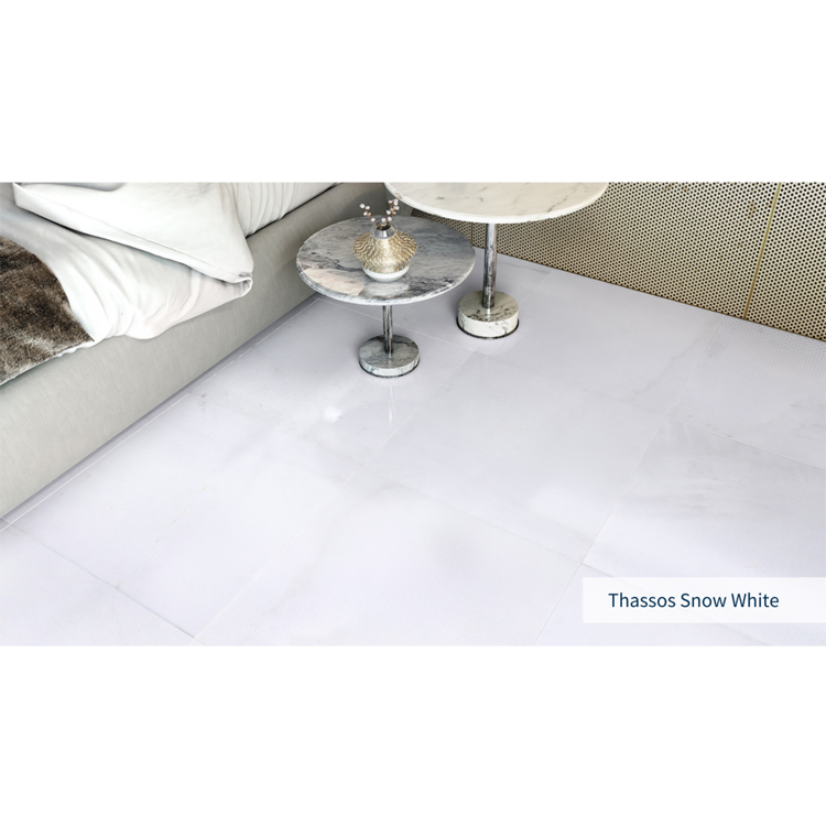 Home Villa Hotel Bathroom Marble Wall Floor Tiles Crystal Pure White Marble Slab Snow White Thassos Marble