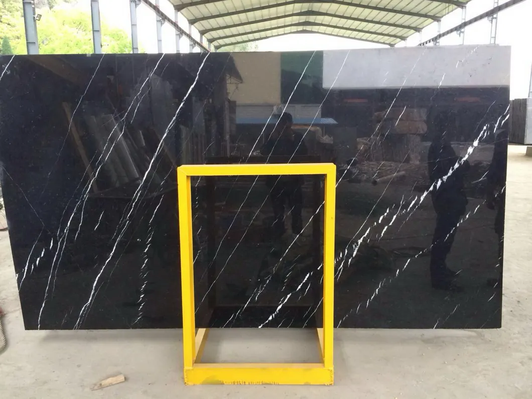 Nero Marquina Black Marble Detail 2