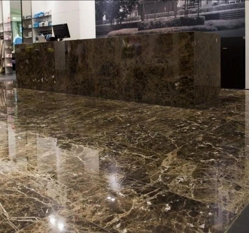 Dark Brown Emperador Marble Project 2