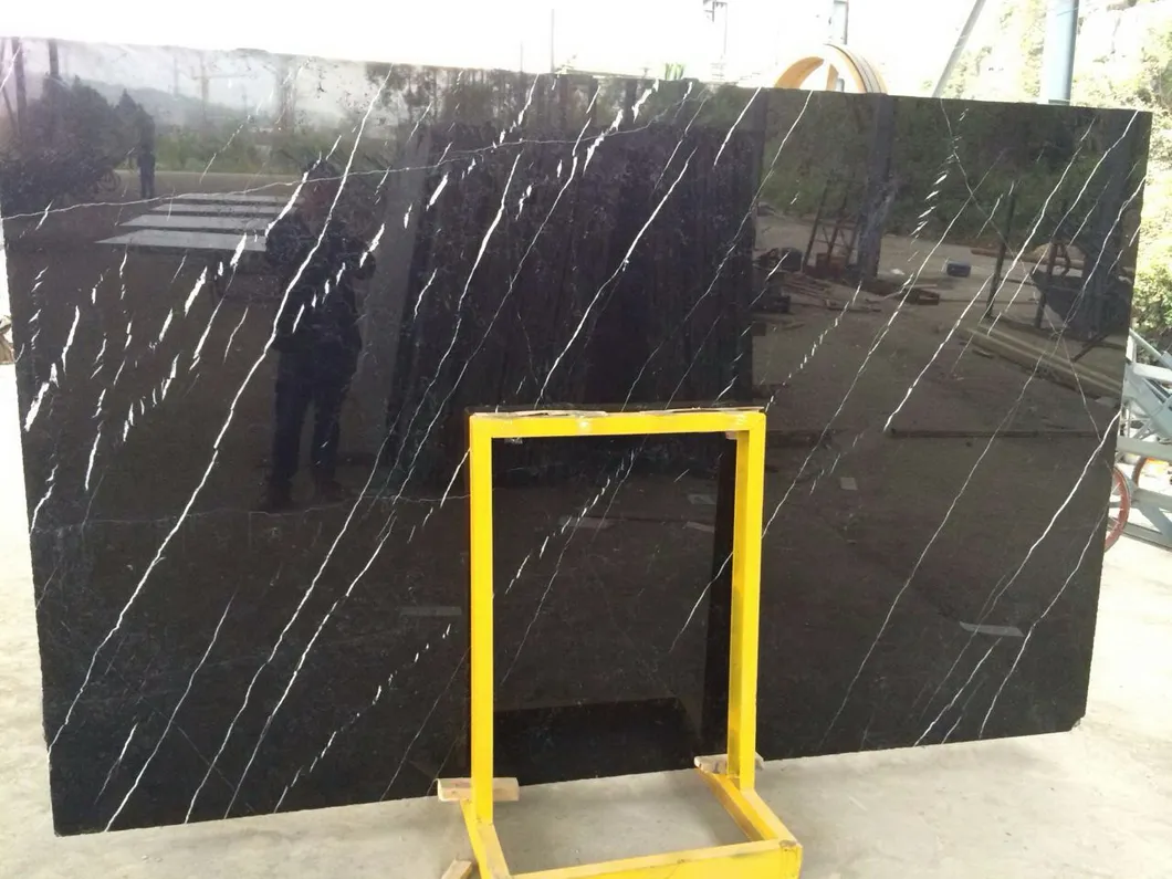 Nero Marquina Black Marble Detail 1