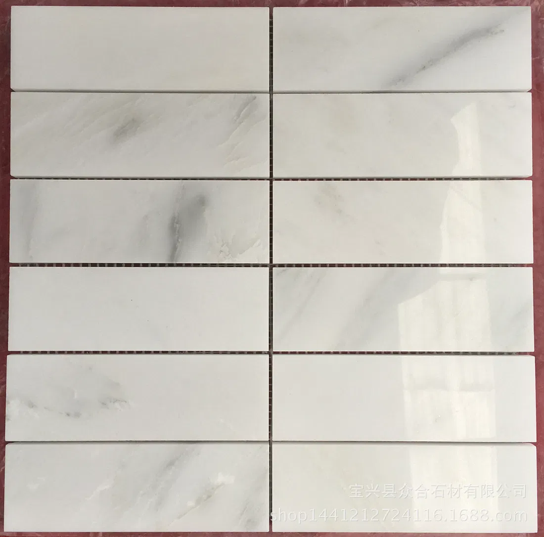 New Design Eastern White Marble Mosaic Veneer for Decor Home