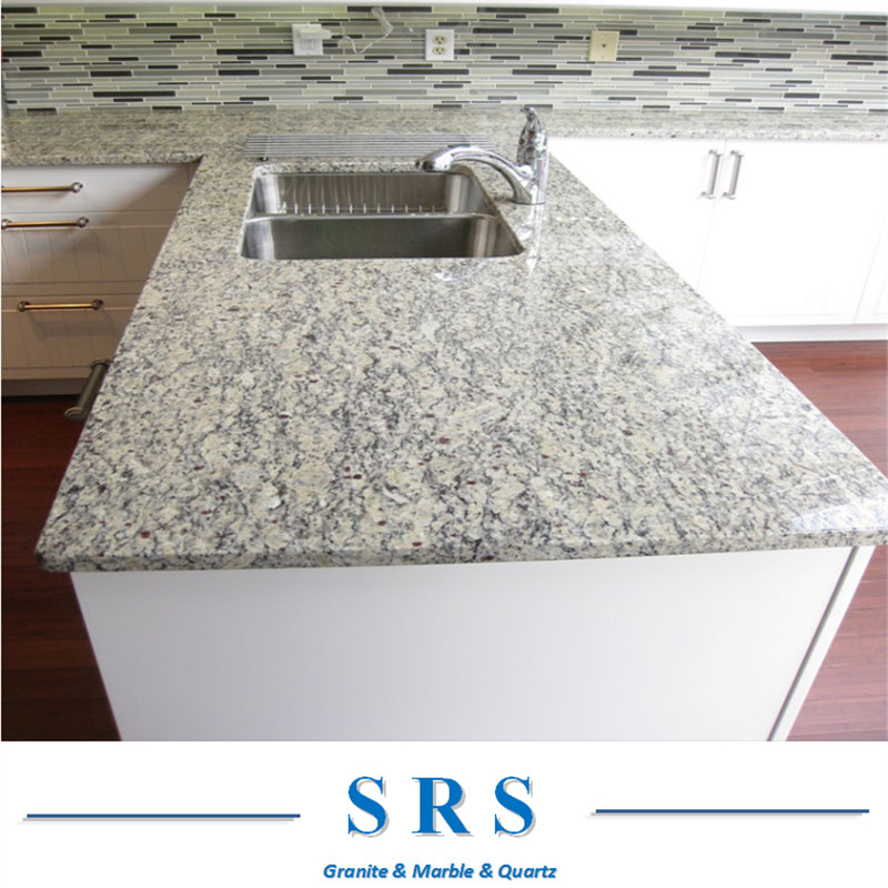 Coulour Prefab Santa Cecilia Granite Stone Polished Kitchen Countertop