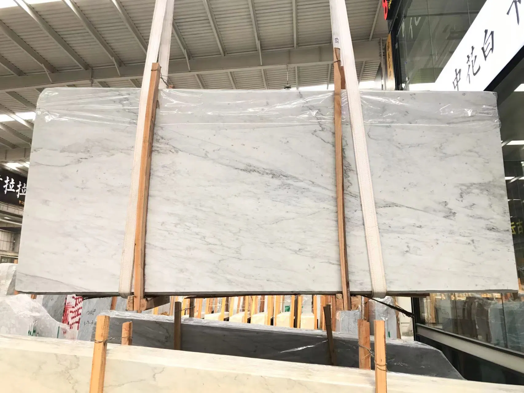 Decoration Material Natural Stone Marble Italian Marble Carrara White for Wall Cladding Kitchen Countertop