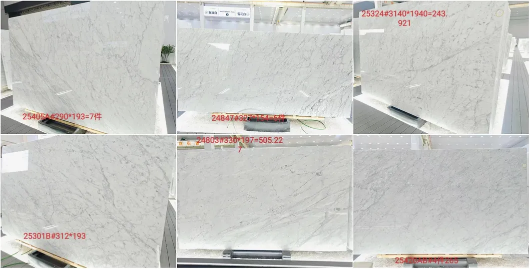 Italian White Carrara Marble Slab 2