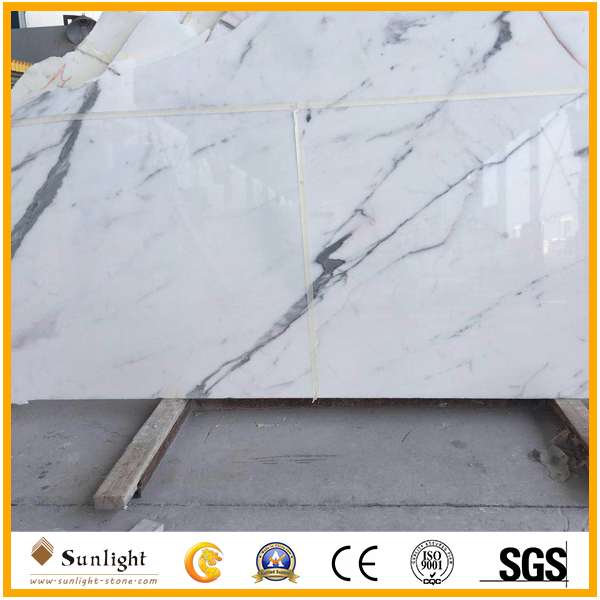 Luxury Marble Wholesale Italian Statuario Calacatta White Marble Tile